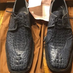 Max Leather Genuine Crocodile Shoes